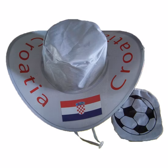Chapeau de cowboy pliable patriotique, chapeau pliant de fête de carnaval avec pochette, chapeau étoiles et rayures